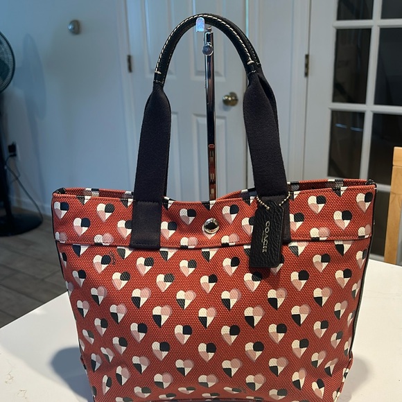 Coach Handbags - Coach Canvas and Leather Tote